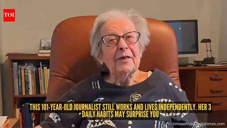 This 101-year-old journalist still works and lives independently. Her 3 daily habits may surprise you