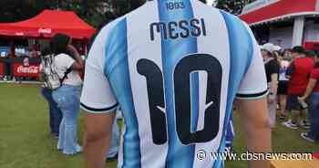 England and Argentina fans preparing for Atlanta's final World Cup match