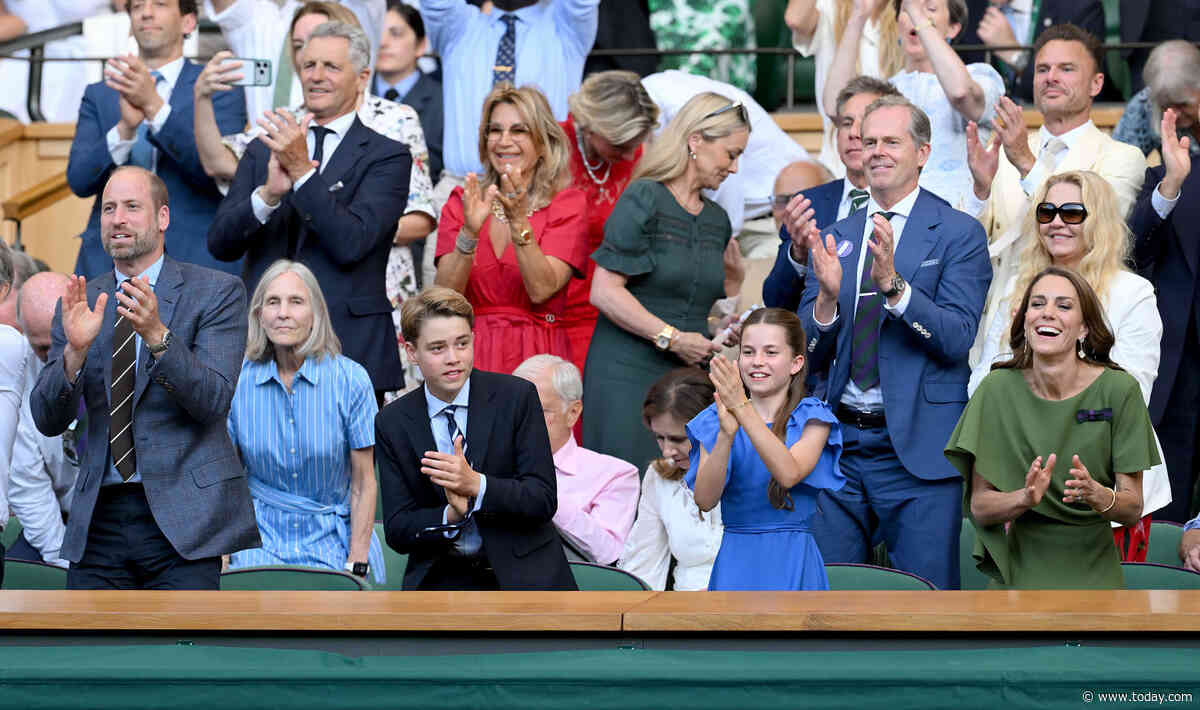 Prince William, Kate Middleton Attend Wimbledon With Their Oldest Kids: See The Photos