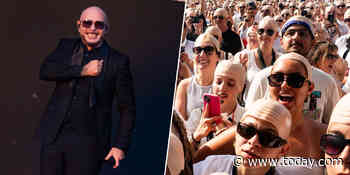 Rapper Pitbull Sets World Record For Largest Gathering Of People In Bald Caps
