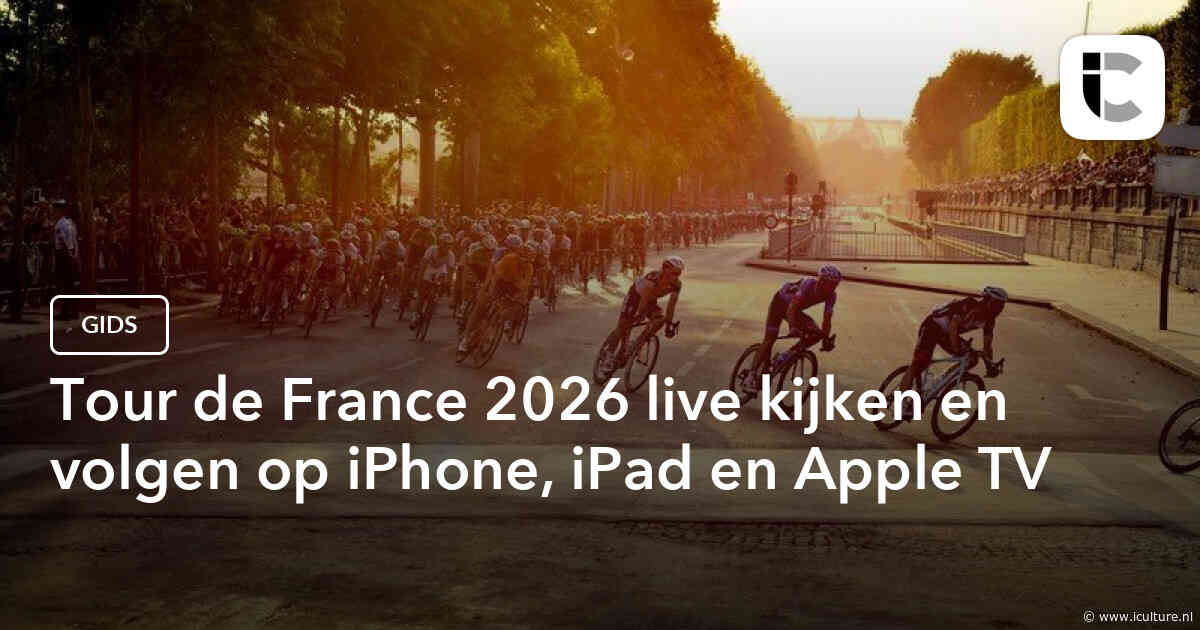 Tour de France 2026 live kijken en volgen op iPhone, iPad en Apple TV
