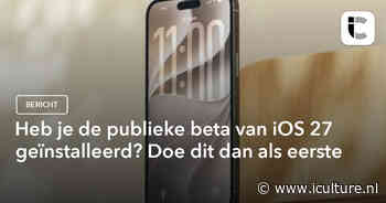 Heb je de publieke beta van iOS 27 geïnstalleerd? Doe dit dan als eerste