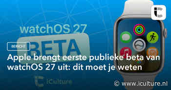 Apple brengt eerste publieke beta van watchOS 27 uit: dit moet je weten