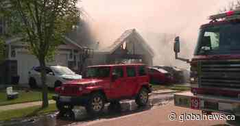 3 homes damaged by fire in southwest Edmonton’s Cameron Heights area