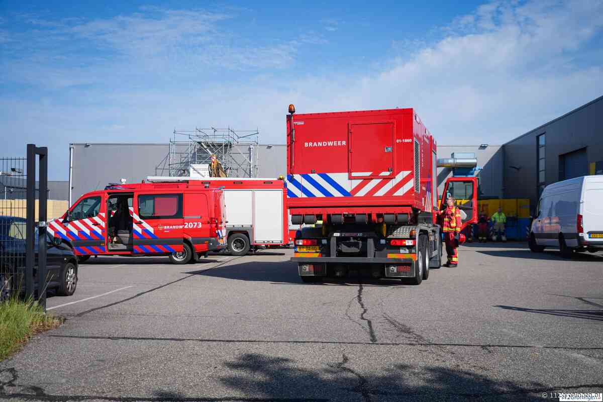 Containerbrand tegen gevel in Westerbroek