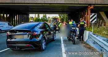 Motorrijder gewond na eenzijdig ongeluk aan A12 bij knooppunt Velperbroek in Arnhem