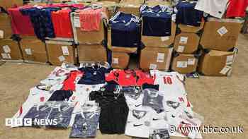 Huge haul of fake Scotland and England football strips seized in raid