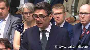 QUENTIN LETTS: Greta Garbo speaks! Andy looked slender and suntanned but seemed distracted by his suit button