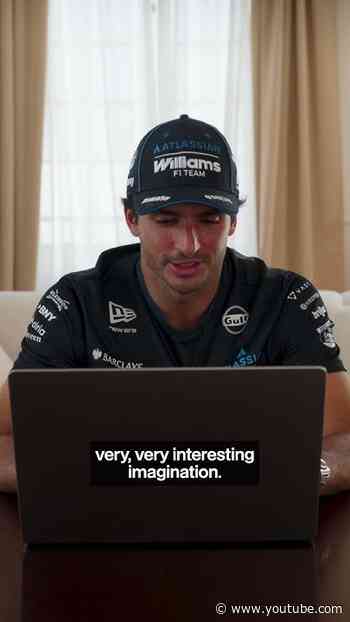 Stop sending me this" 👀😅 Letting Carlos loose on social media to see what you've been posting. #f1