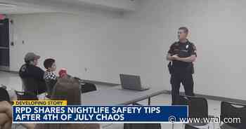 Wondering how to stay safe while going out in Raleigh? Police provide some tips