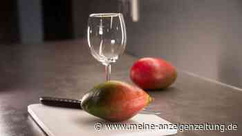 Mango schälen mit dem Glas - Klappt das?