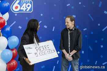 Montreal man wins $5 million lottery, plans to buy first home