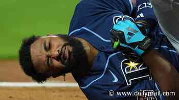 Brutal moment MLB player takes 98mph pitch to the hand as he's left in agony before leaving All-Star Game
