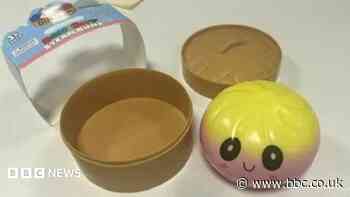 Hundreds of fake 'squishy dumpling' toys seized