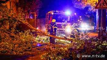 Menschen von Bäumen eingeklemmt: Unwetter sorgen für rund 1000 Feuerwehreinsätze bei Nürnberg