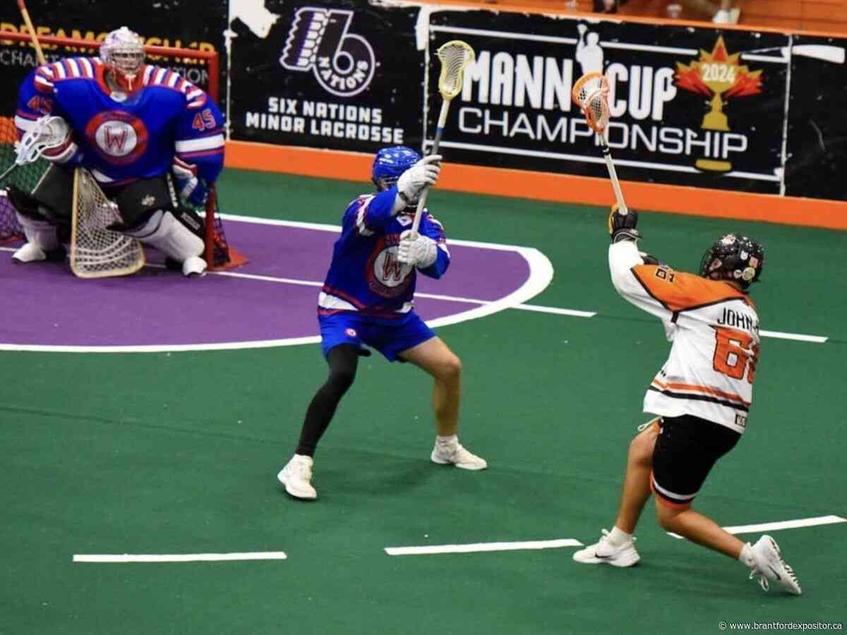 Six Nations Arrows in battle with Orangeville Northmen