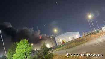 'Significant' fire breaks out at recycling plant as public told to stay indoors