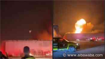 Video: Iranian drone directly hits a warehouse in Kuwait