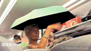 Broken air-con leaves train 'raining inside'
