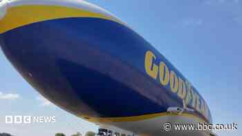 The big blue blimp gracing London's skies