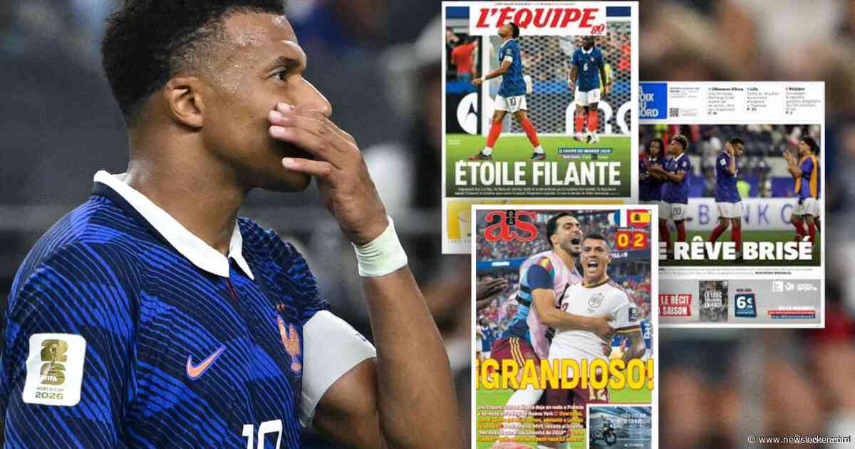 Franse media genadeloos voor voor falende Bleus: ‘Op alle fronten door Spanje overklast’
