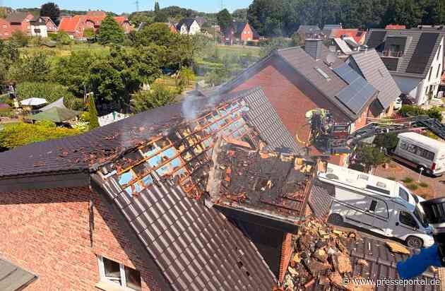 FW-WRN: Feuerwehr beendet aufwändigen Brandeinsatz an der Lessingstraße nach knapp 24 Stunden