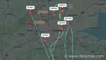 Trouble at Gatwick sparks travel chaos: 14 flights are forced to land at other UK airports after 'technical issue'