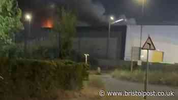 Warning as large fire at Avonmouth recycling sorting centre still burning eight-hours on