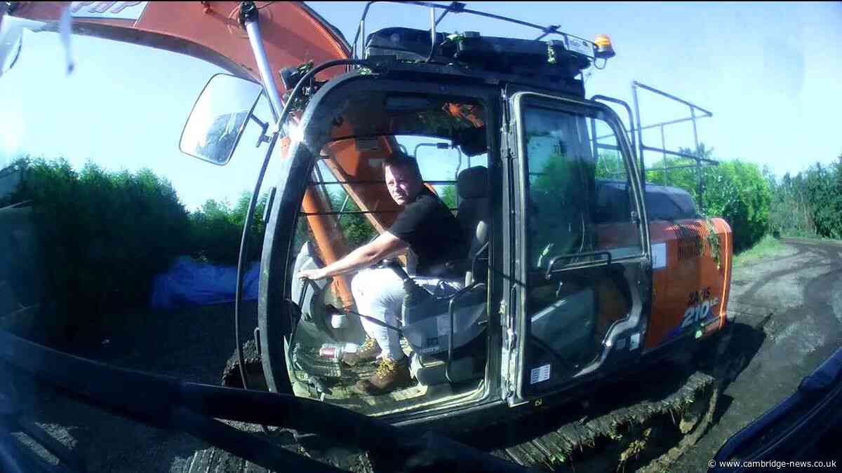 Criminal caught on own dashcam dumping waste illegally behind former Cambridgeshire pub