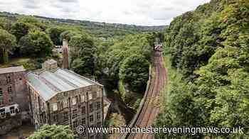 The stunning Peak District town with historic mill pub offering riverside views