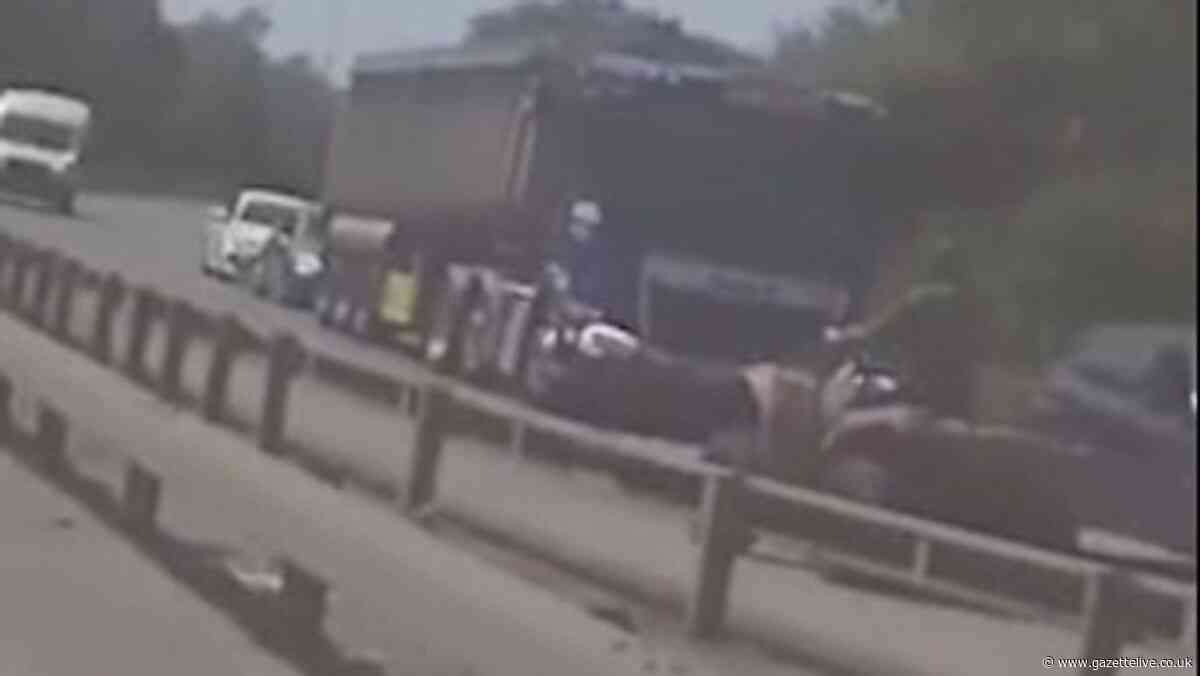 Quad bike caught on camera driving wrong way on dual carriageway amid illegal bikes crackdown