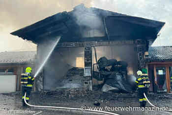 Vollbrand zerstört Feuerwehrhaus