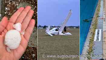 Flugzeug zerstört, Freibad lahmgelegt, Bäume stürzen auf Autos: Enorme Schäden nach Unwetter im Unterallgäu