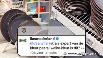 Paars, blauw of bruin: discussie over kleur van IKEA-borden barst online los