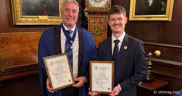 Brad and Max Reames of Peartree Cleaning Services awarded Chartered Status