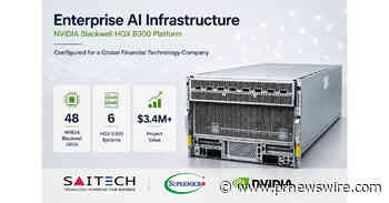 Saitech Configures Multi-Million-Dollar NVIDIA Blackwell AI Infrastructure for a Global Financial Technology Company