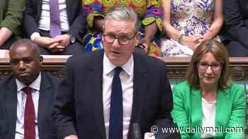 Tears for Keir! Reeves weeps and Labour MPs give a standing ovation at Starmer's last PMQs... after they booted him out of No10 for disastrous two years