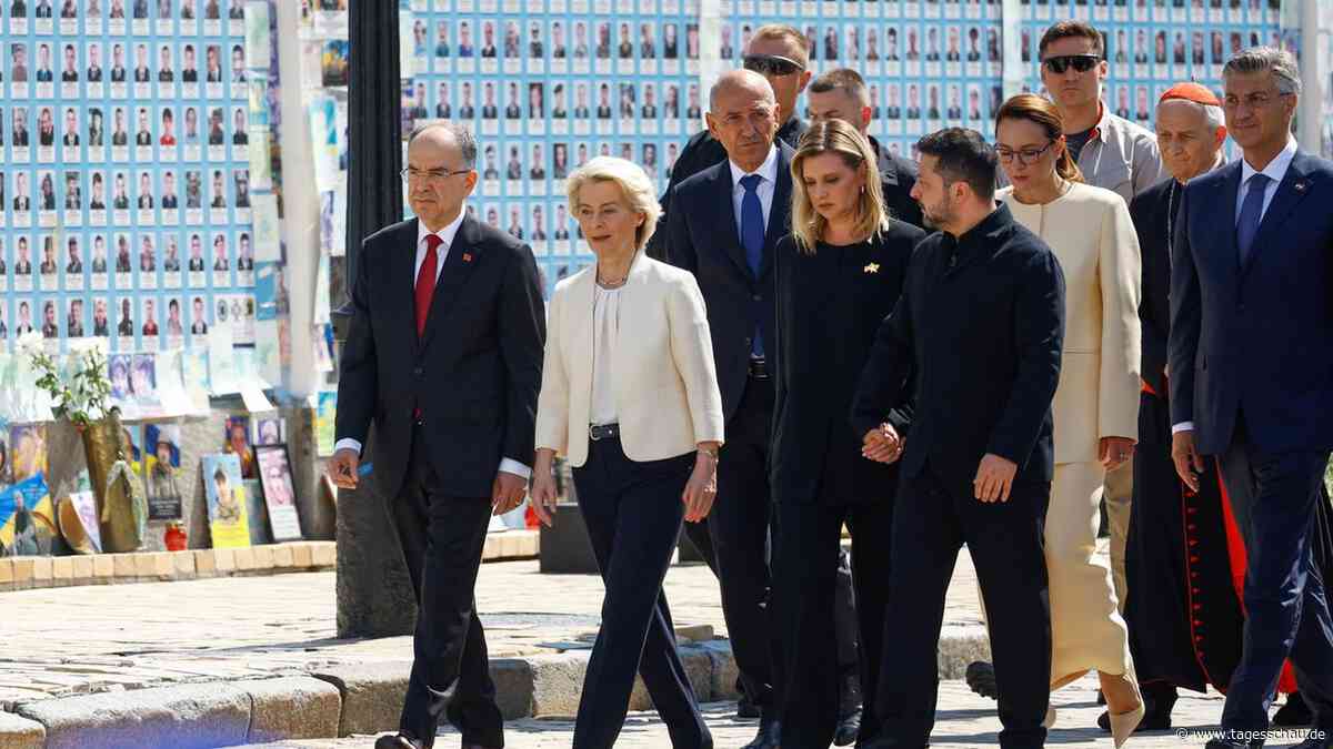 Von der Leyen und Selenskyj schließen Drohnenabkommen