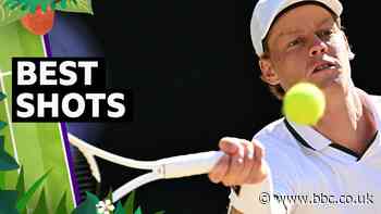 Sinner's best shots as world number one retains Wimbledon title