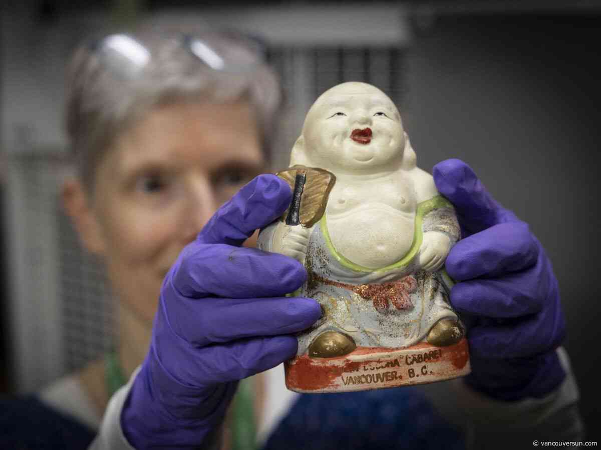Smilin' Buddha neon sign gets an unlikely companion at the Museum of Vancouver