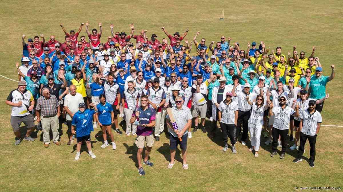 Siemens' Goole charity cricket day passes £100,000 fundraising milestone