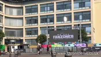 Massive screen in place as Newcastle fan zone increases capacity to 3,000 for England v Argentina