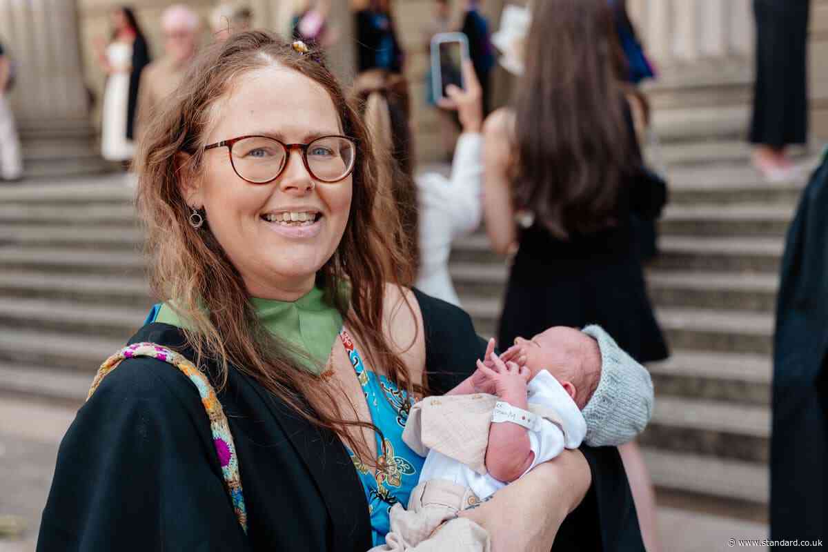 Newborn baby attends mother’s graduation ceremony hours after birth