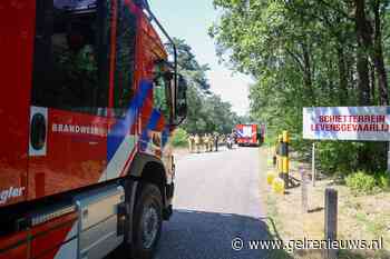 Brand op schietterrein snel onder controle