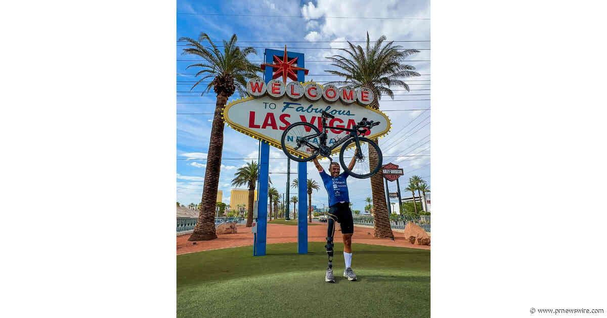 Paralympic Medalist Mohamed Lahna Completes 3,000-Mile Cycling Leg Three Days Ahead of Schedule in Historic 250 Triathlon Across America