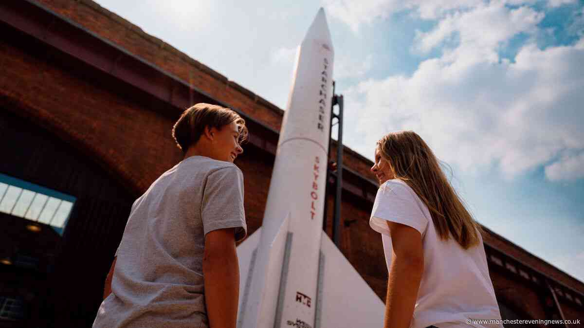 Rocket lands at Manchester's Science and Industry Museum for summer holidays