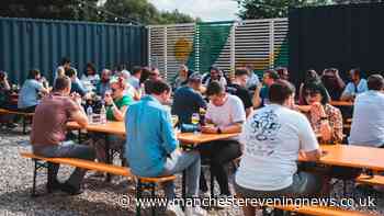 The suntrap beer garden hidden on a Manchester industrial estate with pints and pizza