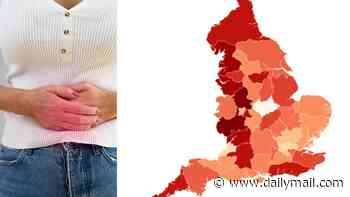 The UK's bowel cancer hotspot map: Regions hit the hardest by the explosion in the lethal disease...what's the risk in YOUR area?