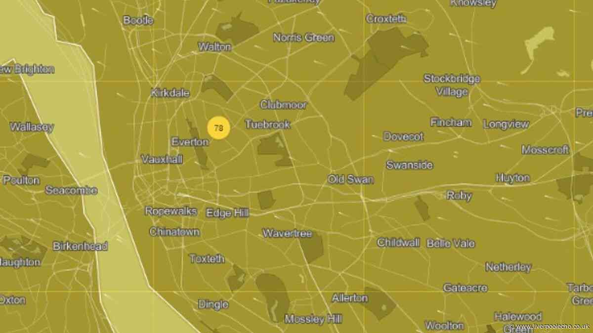 New map shows how wildfires are affecting air quality in Merseyside