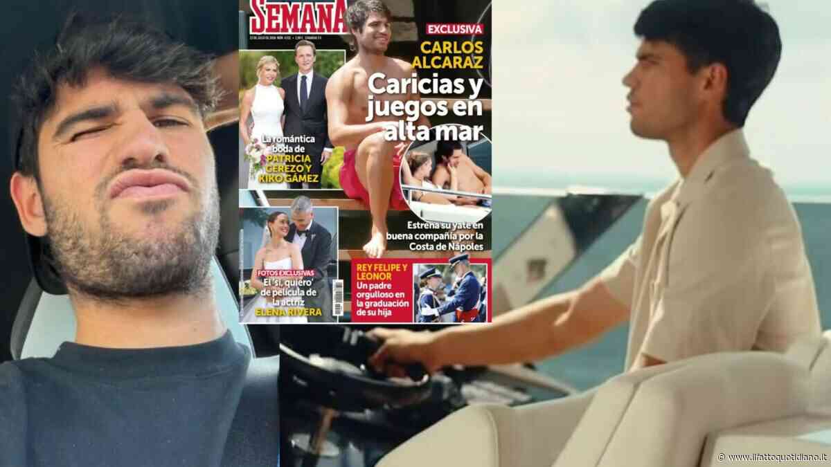 “Hanno condiviso momenti teneri”: Alcaraz avvistato sul suo yatch nel Golfo di Napoli con una misteriosa ragazza bionda